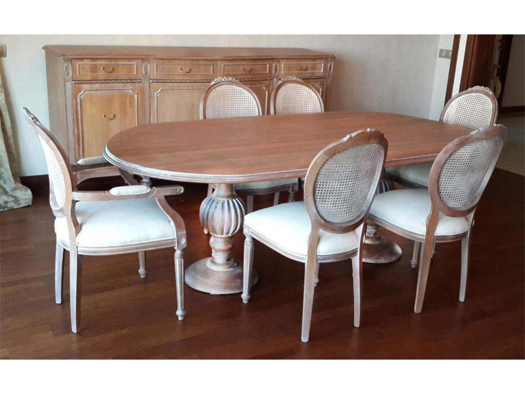 Klasik masif mobilya , hasırlı sandalye , Ankara Klasik Mobilya , elips masa , torna ayaklı masa , yuvarlak klasik masa , elips klasik masa